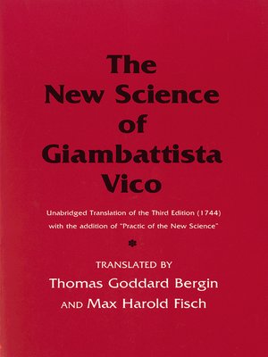 cover image of The New Science of Giambattista Vico